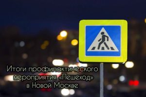 В Новой Москве подведены итоги профилактического мероприятия «Пешеход»
