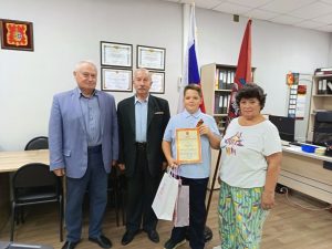 О вручении Благодарности главы муниципального округа Вороново